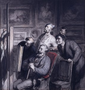 De Amateurs door Honoré Daumier